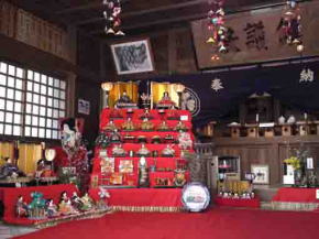 hina dolls in Awa Jinja