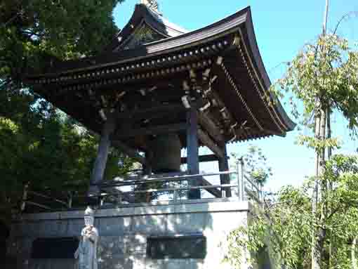 the bell tower in Jokoji Temple