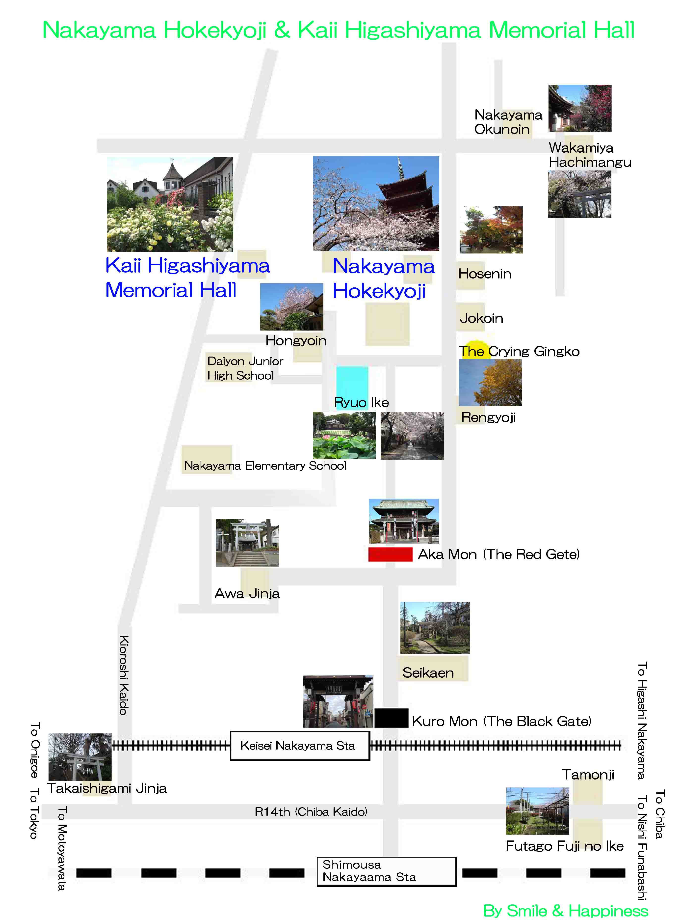 the map near Nakayama Hokekyoji