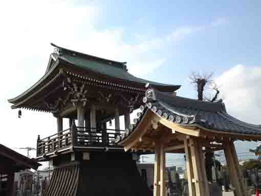 the bell tower in Shoenji in Kasai