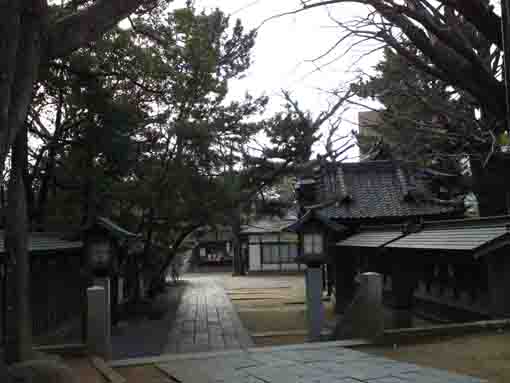 the buildings in Oohi Jinja