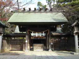 the haiden hall in Oohi Jinja