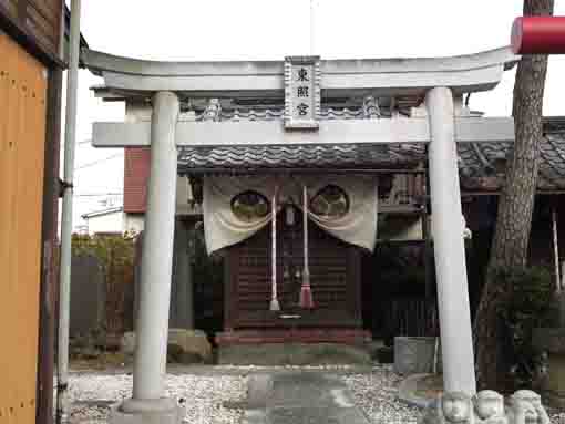 the main hall of Funabashi Toshogu