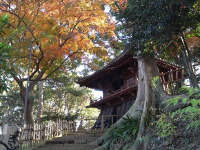 The bell tower in Mamasan Guhoji Temple