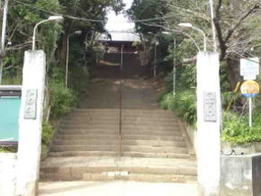The stone steps of Guhoji Temple