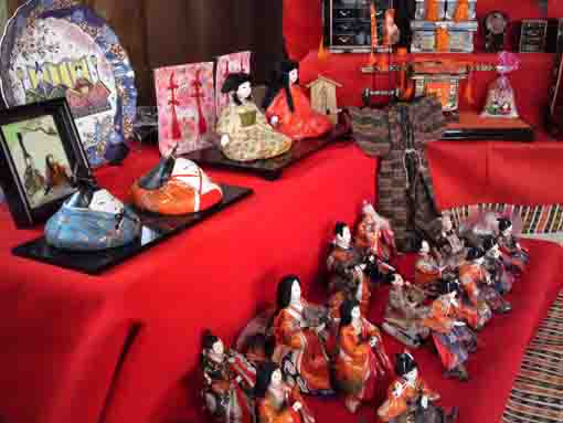 hina dolls in Awa Jinja