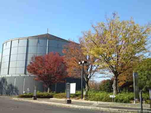 千葉県立産業科学館の秋の風景