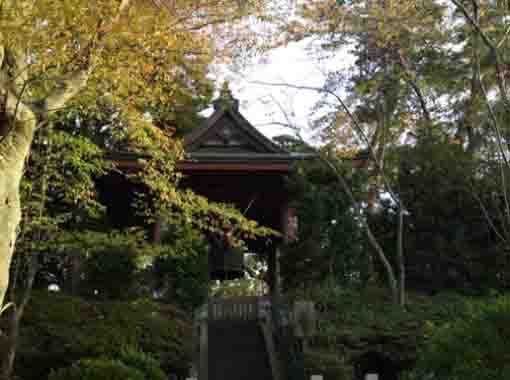 the bell tower in Nakayama Hokekyoji