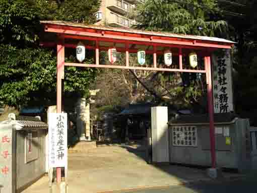 the gate of Shinkoiwa Katori Jinja