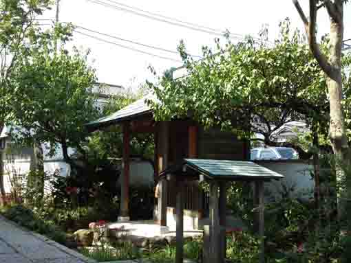 a small shrine in Korinji Temple