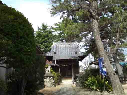 the main hall of Koroku Jinja in Shinden