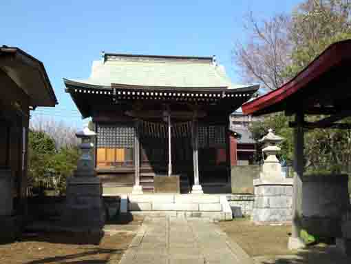 the main hall of Myoken Jinja Shrine