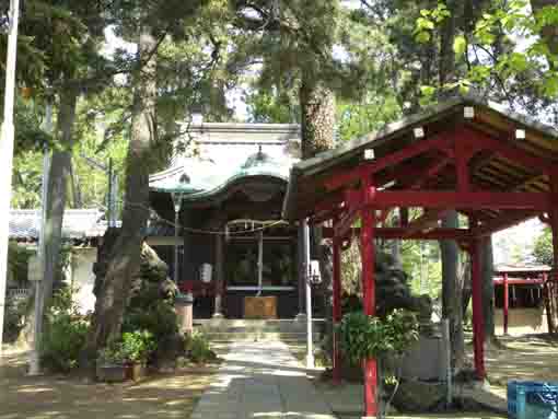 the main hall of Suwa Jinja in Hirata