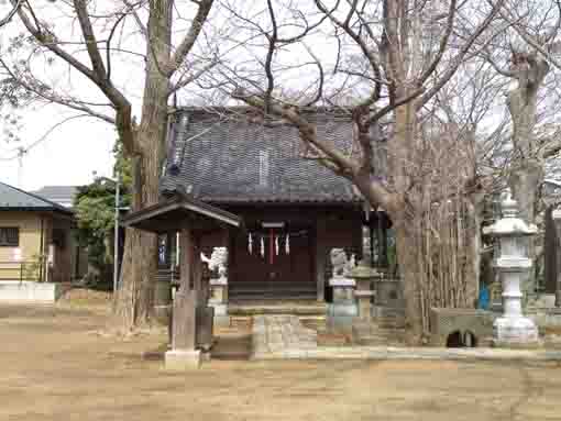 the main hall of Takaishigami Jinja Shrine