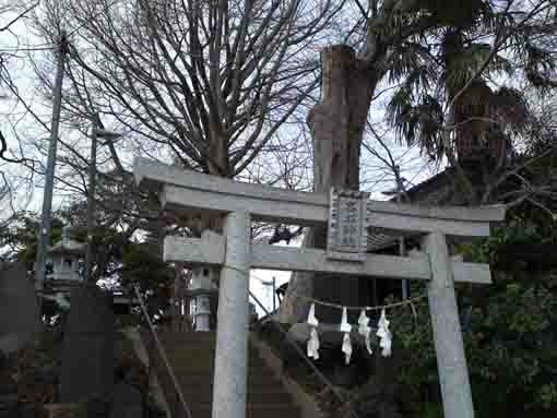 the gate of Takaishigami Jinja Shrine
