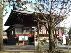 桂の木と手児奈霊神堂
