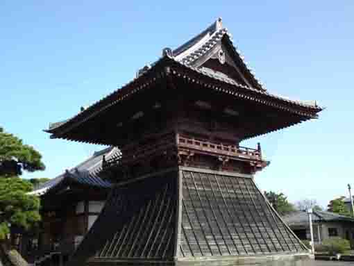 the bell tower in Kaigensan Tokuganji