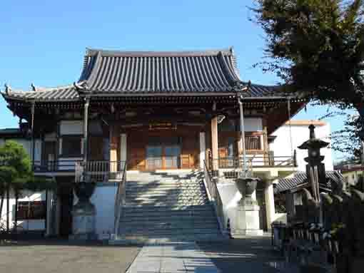 the main hall of Zenpukuji Temple