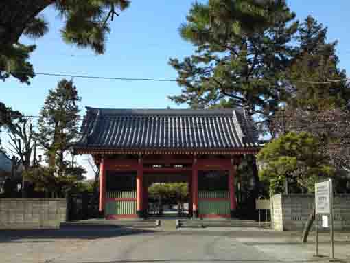 the gate in Seijusan Zenyoji